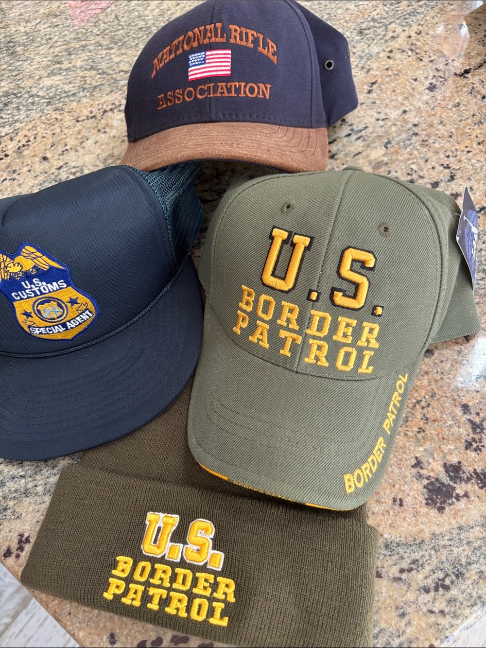 U.S. Border Patrol Olive Green Embroidered Cap - Official Style